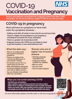 COVID pregnancy leaflet