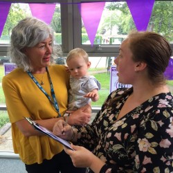 Debbie, mum and baby at mumbler event